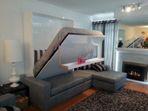 Space saving bedroom furniture for tiny homes